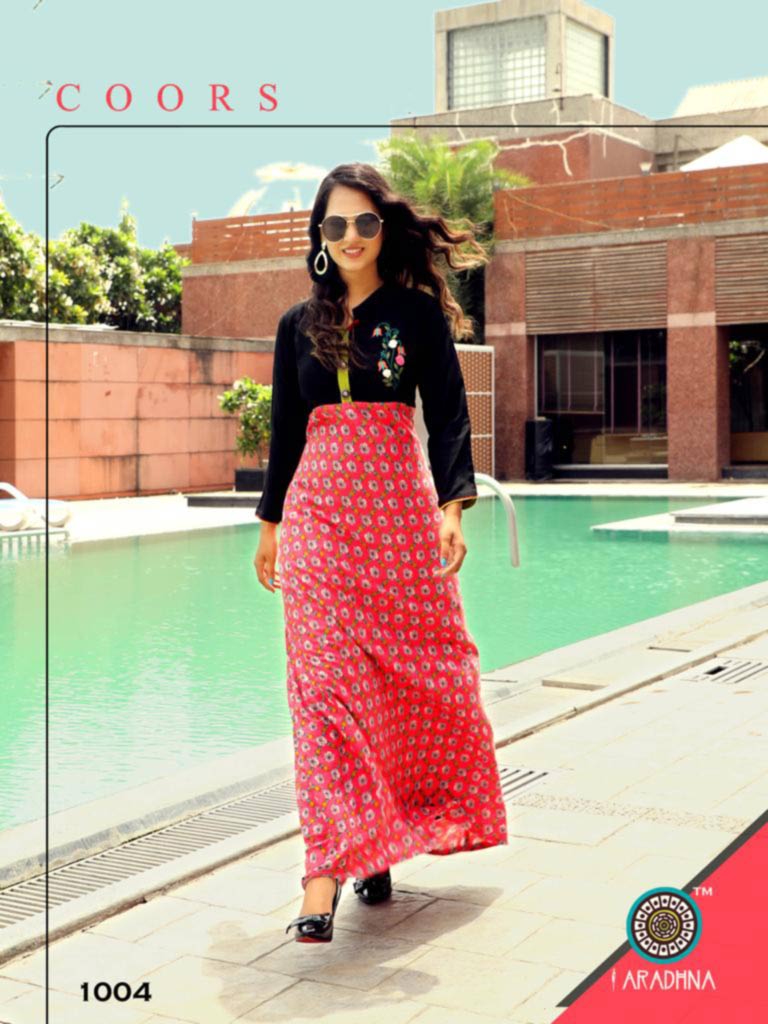 Aradhna Western Girl Kurti Set Supplier Aradhna Western Girl Kurti Set Supplier